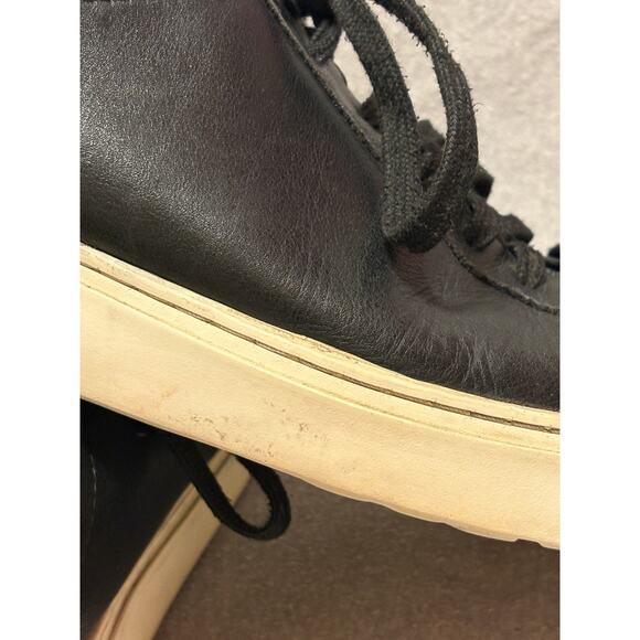 Birkenstock 43 (L 12-12.5 M10-10.5) Black Leather Bend Low Sneaker FLAWS - Picture 11 of 13